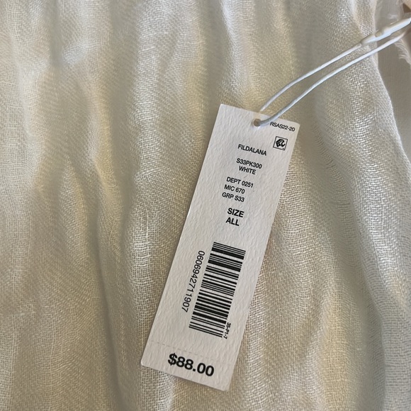 SASSO + SMYTH 100% LINEN SCARF. - Picture 8 of 8